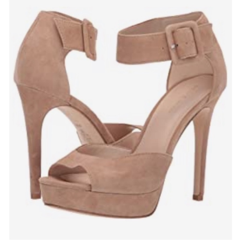 Pelle Moda O’Neal Platform Suede Heel Sandal - Picture 2 of 12